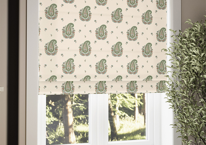 Petal & Block Boothi, Neem - Twist&Fit Roman Blind - Image 5